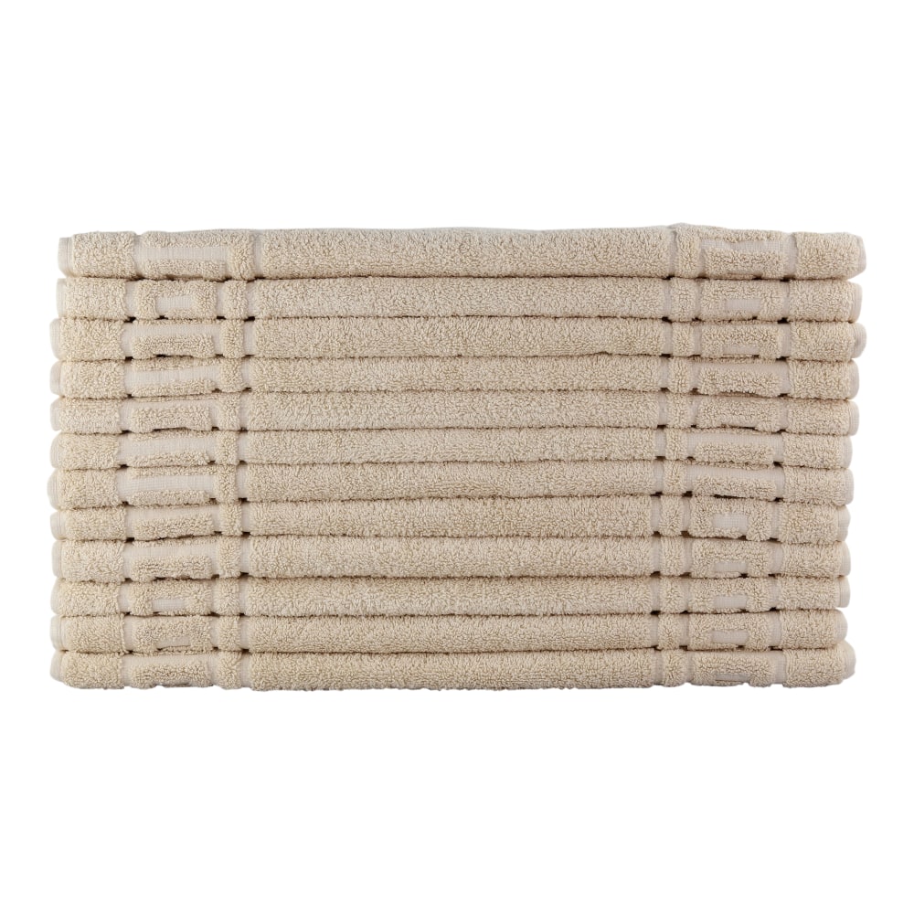 1888 Mills Crown Touch Bath Mats, 21in x 32in, Beige, Pack Of 48 Mats