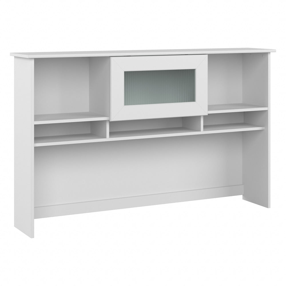 Bush Furniture Cabot 60in Hutch, White, Standard Delivery