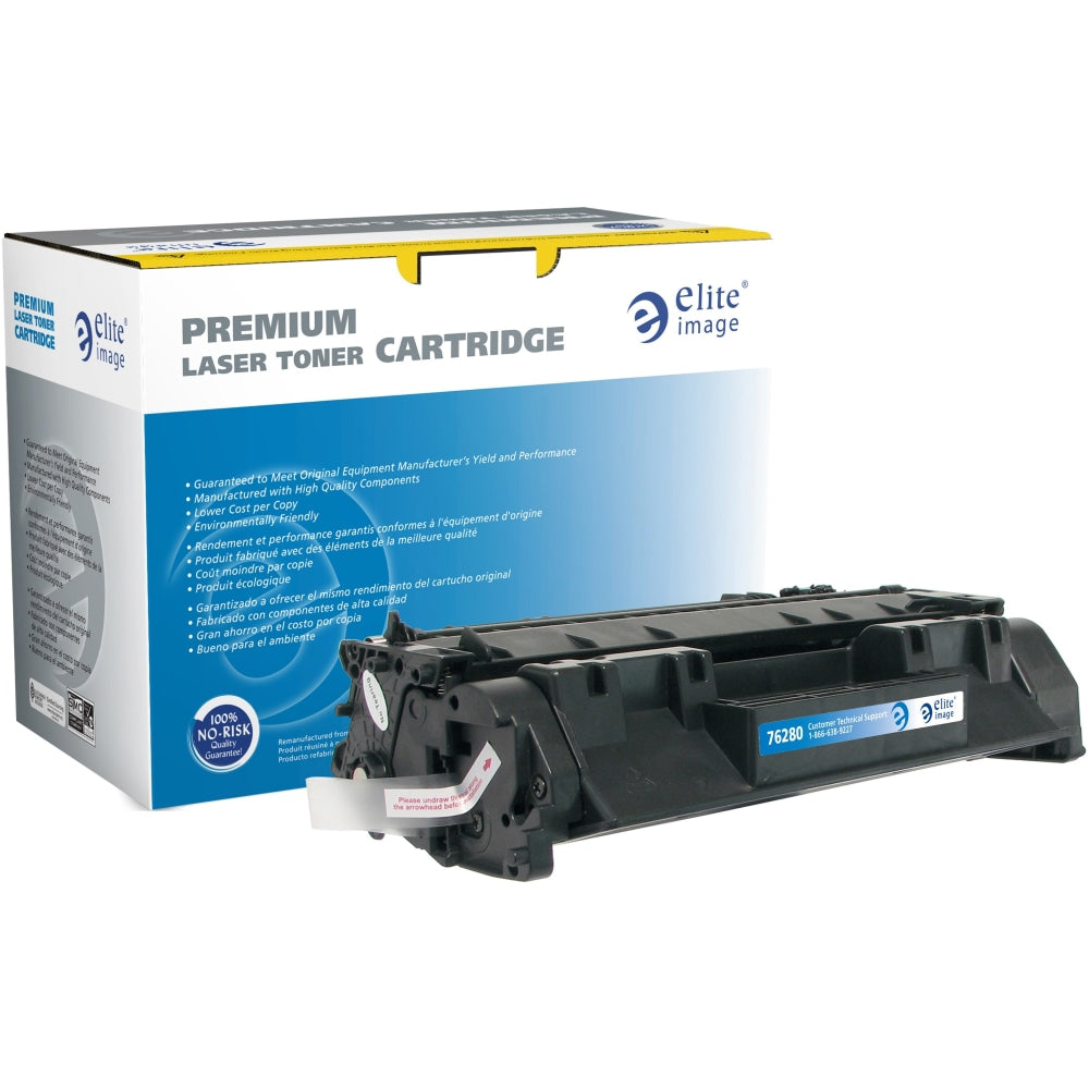 Elite Image Remanufactured Black Extra-High Yield Toner Cartridge Replacement For HP 05A, CE505A