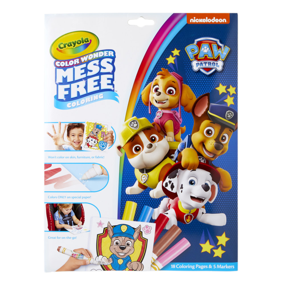 Crayola Color Wonder Mess-Free Coloring Pads & Markers, Paw Patrol