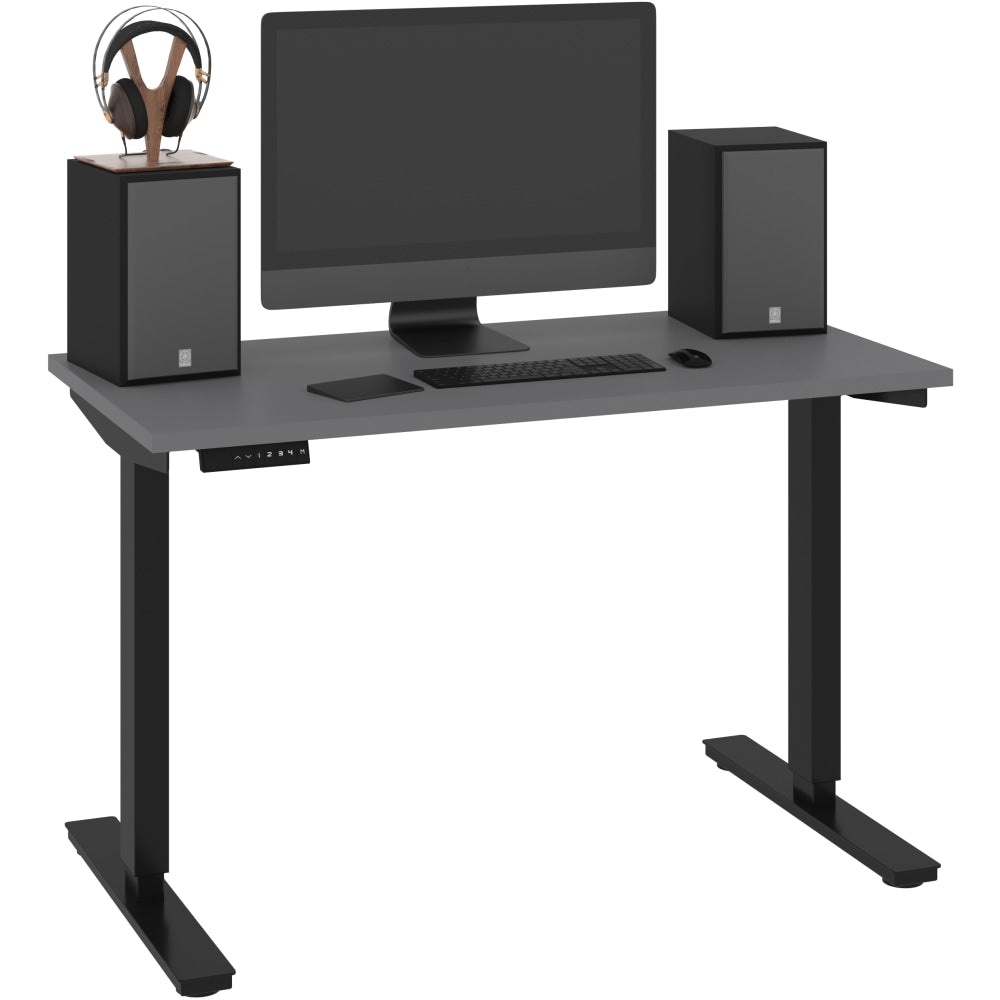 Bestar Universel Electric 48inW Standing Desk, Electric, Slate