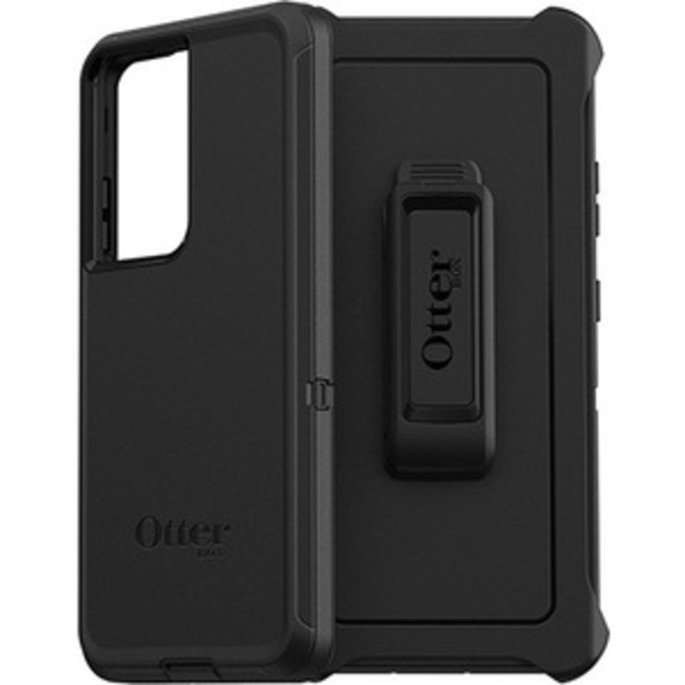 OtterBox Defender Rugged Carrying Case Holster For Samsung Galaxy S21 Ultra 5G Smartphone, Black