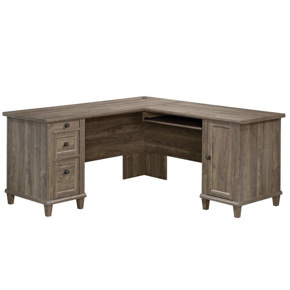 Sauder Hammond 65-1/8inW L-Shaped Corner Desk, Emery Oak