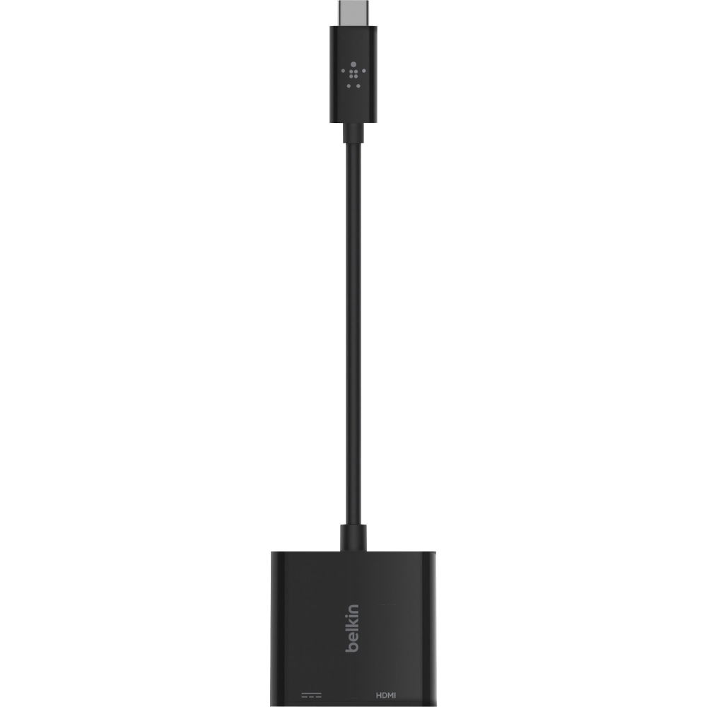 Belkin USB-C to HDMI + Charge Adapter, Black, BKNAVC002BKBL