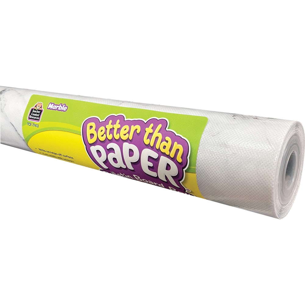 Teacher Created Resources Better Than Paper Bulletin Board Paper Rolls, 4ft x 12ft, Marble, Pack Of 4 Rolls