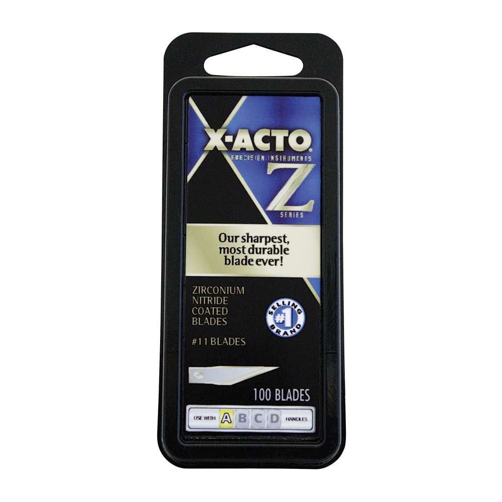 X-Acto #11 Precision Z-Series Replacement Blades, Gold, Pack Of 100