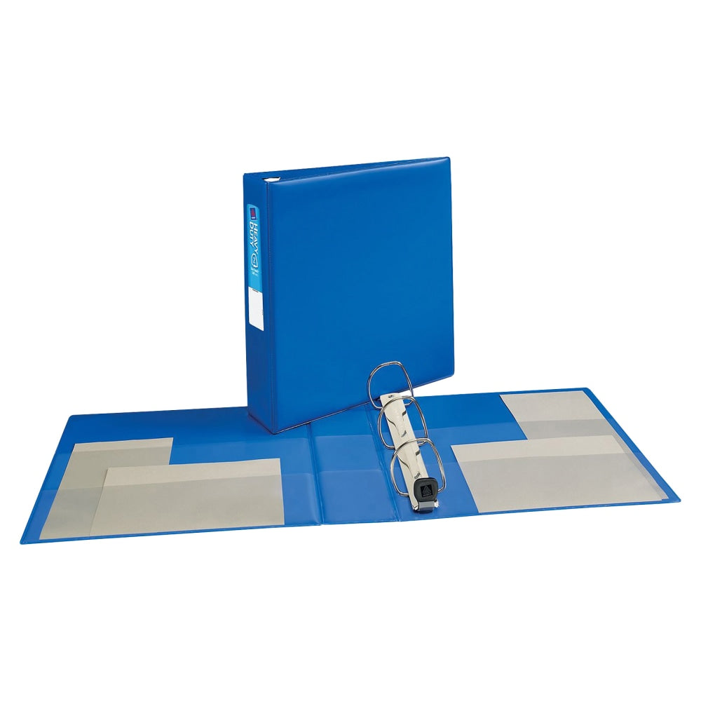 Avery Heavy-Duty 3-Ring Binder With Locking One-Touch EZD Rings, 2in D-Rings, Blue