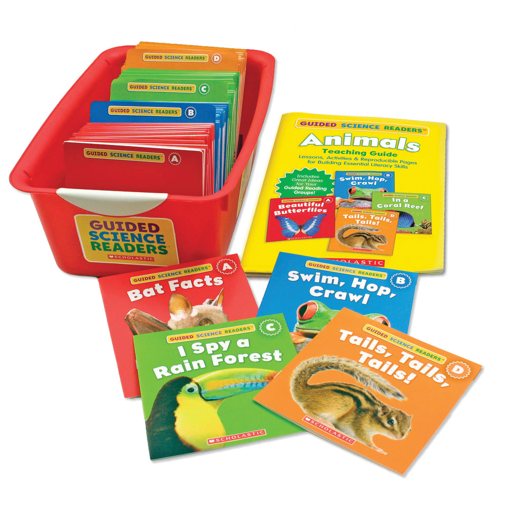 Scholastic Teaching Resources Guided Science Readers Super Animals Set, Grades K-1, Set Of 144 Books