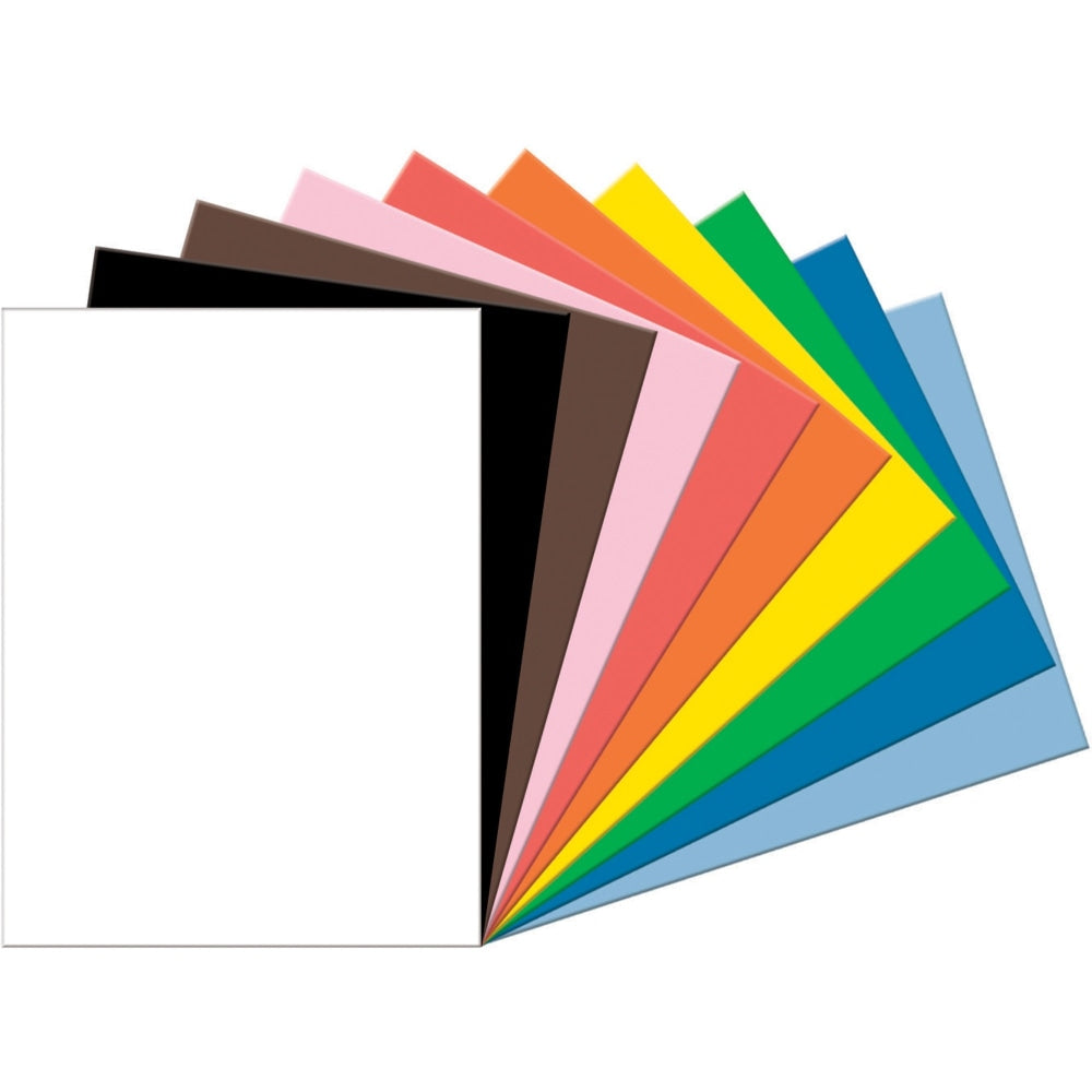 Tru-Ray Construction Paper, 50% Recycled, Assorted Colors, 18in x 24in, Pack Of 50