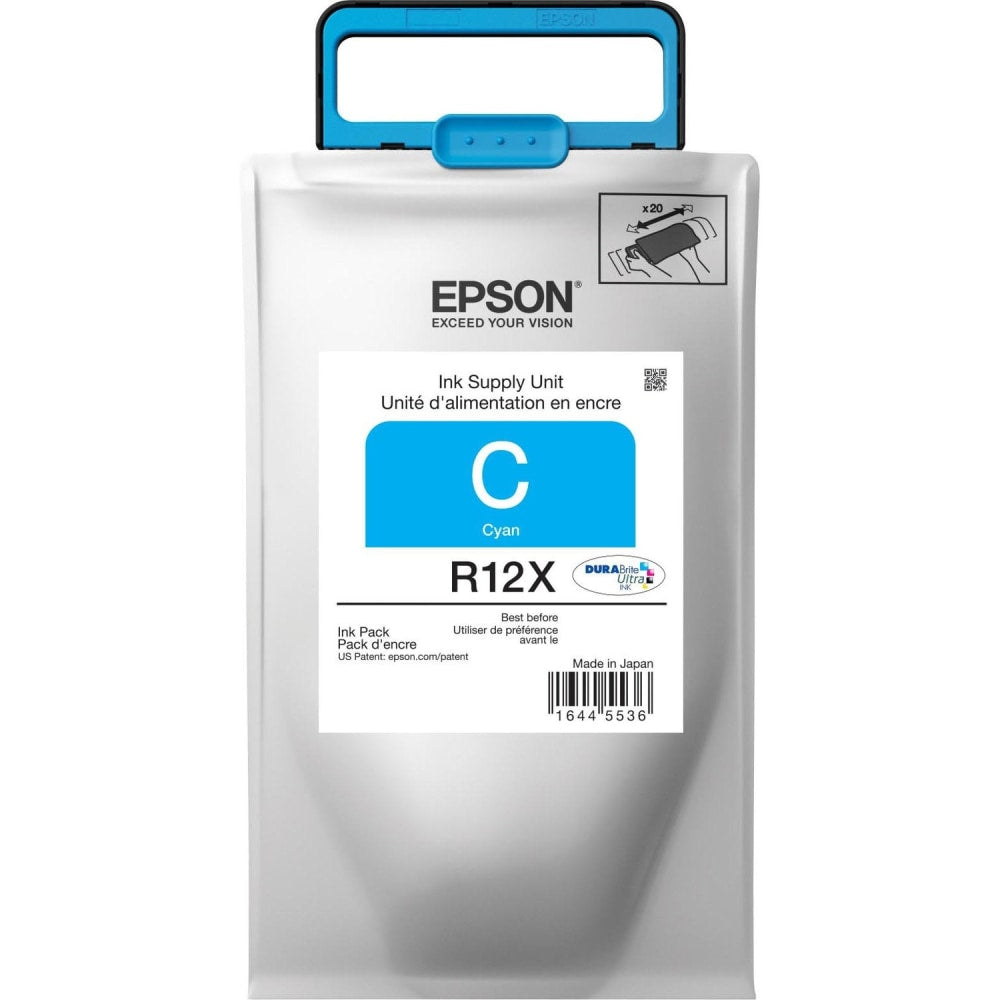 Epson R12X DuraBrite Cyan Ultra-High-Yield Ink Cartridge, TR12X220