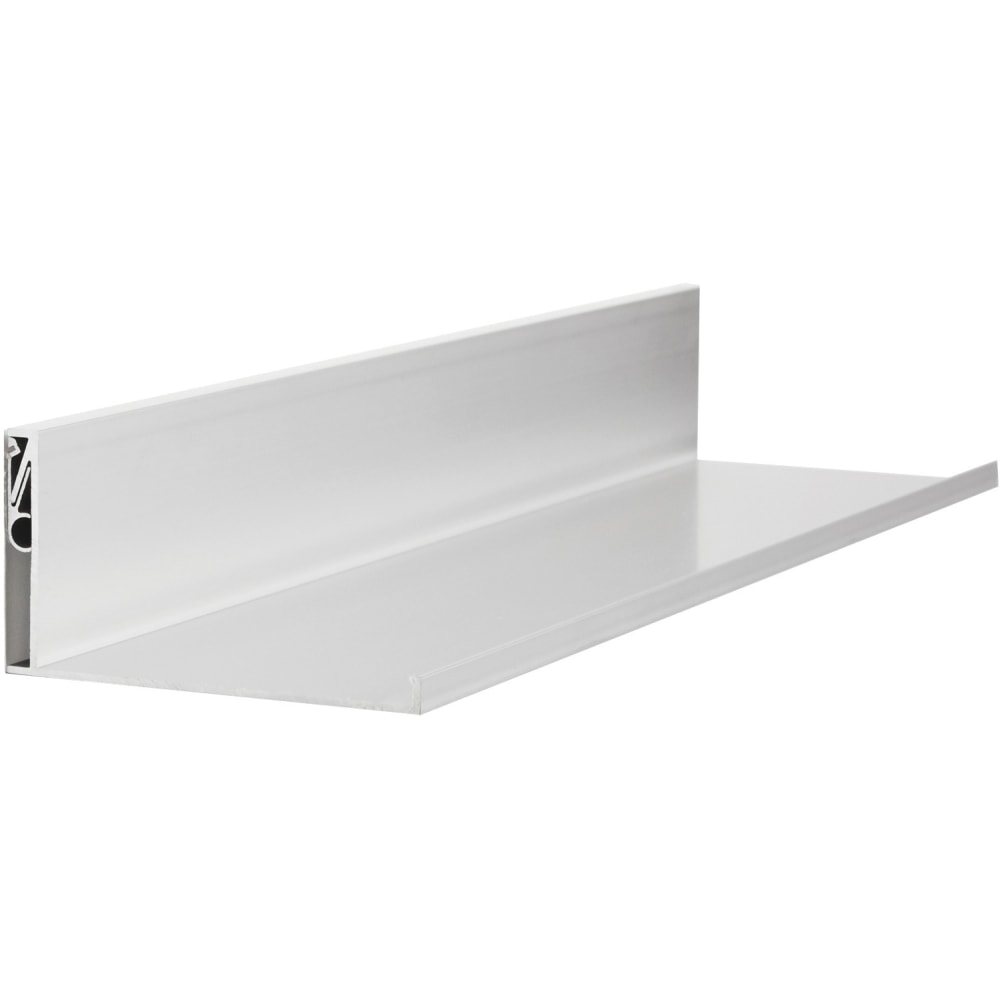 Hangman 48-Inch No-Stud Floating Shelf (White Powder Coat) - 2.5in Height x 47.9in Width x 4.6in Depth x 4.6in Length - Durable, Rust Proof, Damage Resistant, Sturdy, Easy to Clean - White - Aluminum