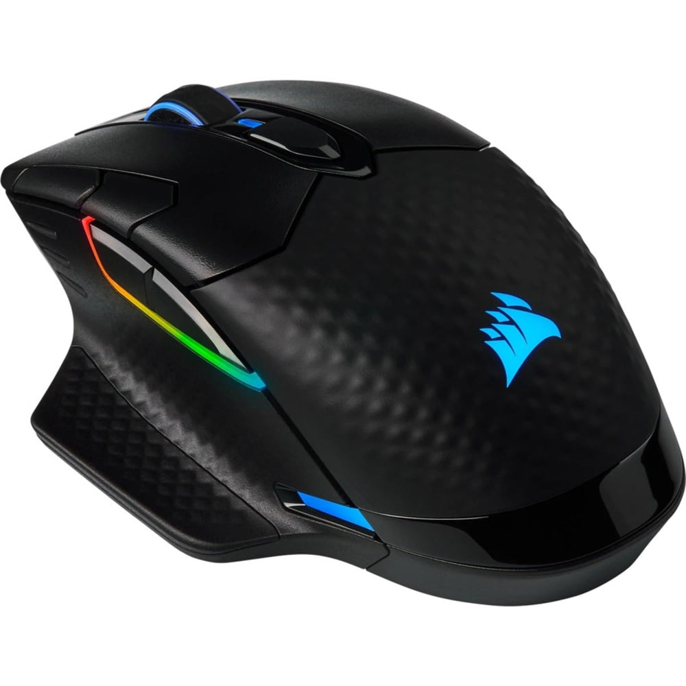 Corsair DARK CORE RGB PRO SE Wireless Gaming Mouse - Optical - Cable/Wireless - Bluetooth/Radio Frequency - 2.40 GHz - Black - USB Type A - 18000 dpi - 8 Button(s)