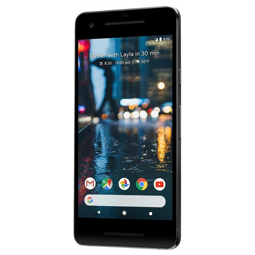 Google Pixel 2 Cell Phone, 128GB, Just Black, PGN100012