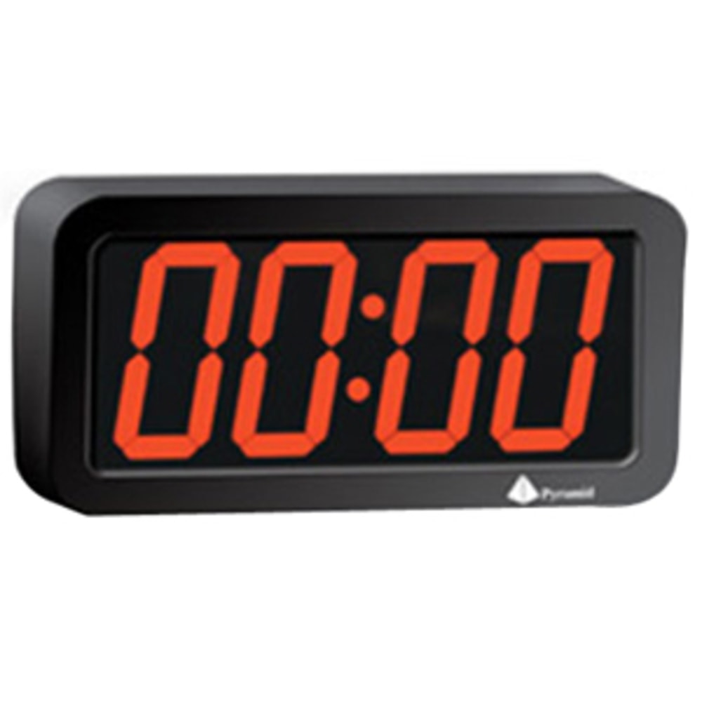 Pyramid 4in Digital Slave Clock For Systems With Molex/RFJ45 Connector, Black