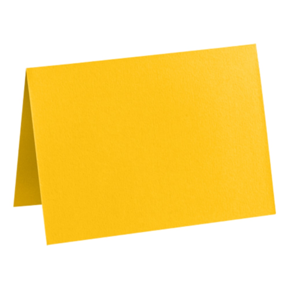 LUX Folded Cards, A6, 4 5/8in x 6 1/4in, Sunflower Yellow, Pack Of 250