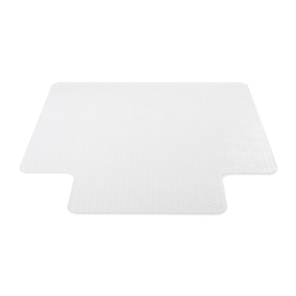 Deflecto SuperMat+ PVC Anti-Microbial Chair Mat For Medium Pile Carpets Up To 1/2in Thick, 36in x 48in, Clear