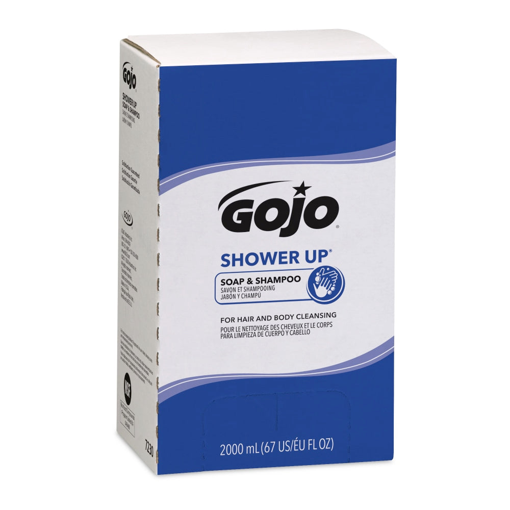 GOJO SHOWER UP Soap & Shampoo, 2,000 mL, Case Of 4