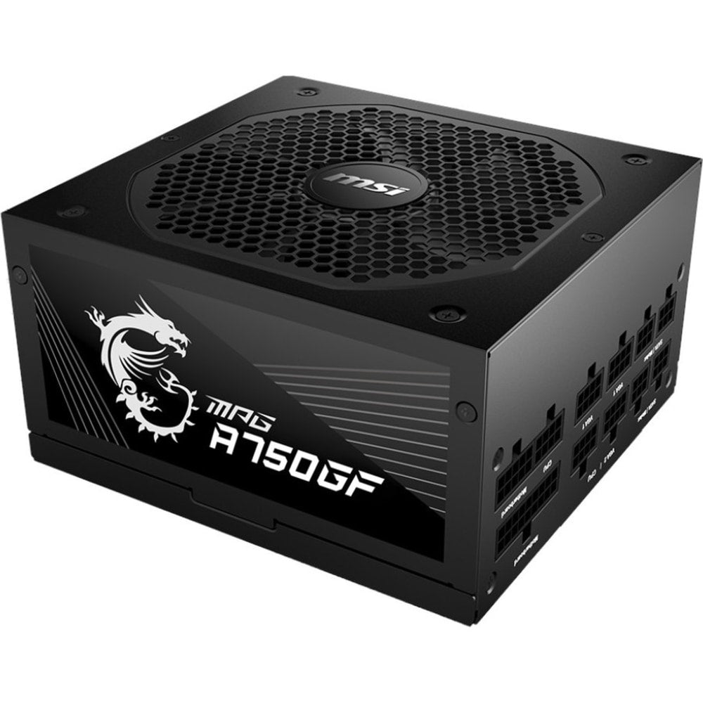 MSI 750W Power Supply - Internal - 120 V AC, 230 V AC Input - 3.3 V DC, 5 V DC, 12 V DC, -12 V DC Output - 750 W - 4 +12V Rails - 1 Fan(s) - 90% Efficiency