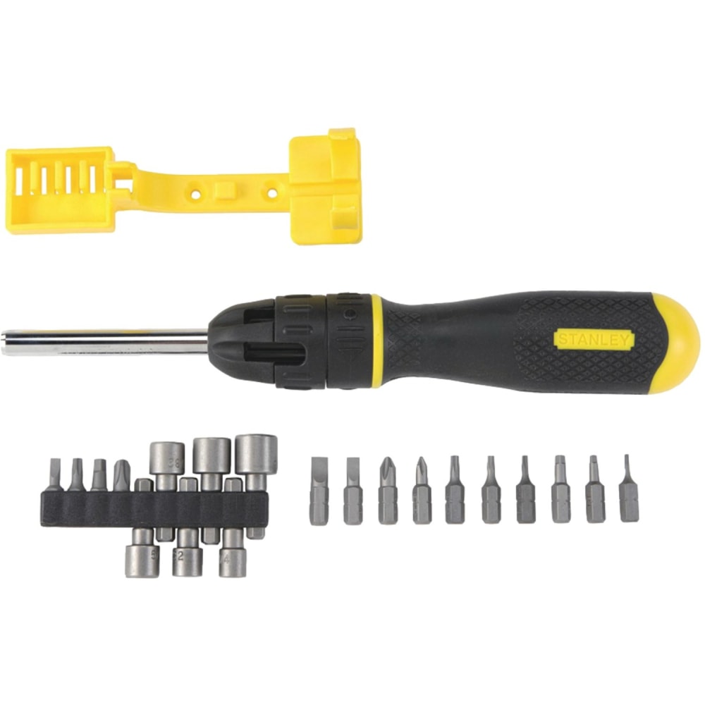 Stanley 62-574 20-Piece Multi-Bit Screwdriver Set - Alloy Steel - Ergonomic Handle, Slip Resistant, Corrosion Resistant