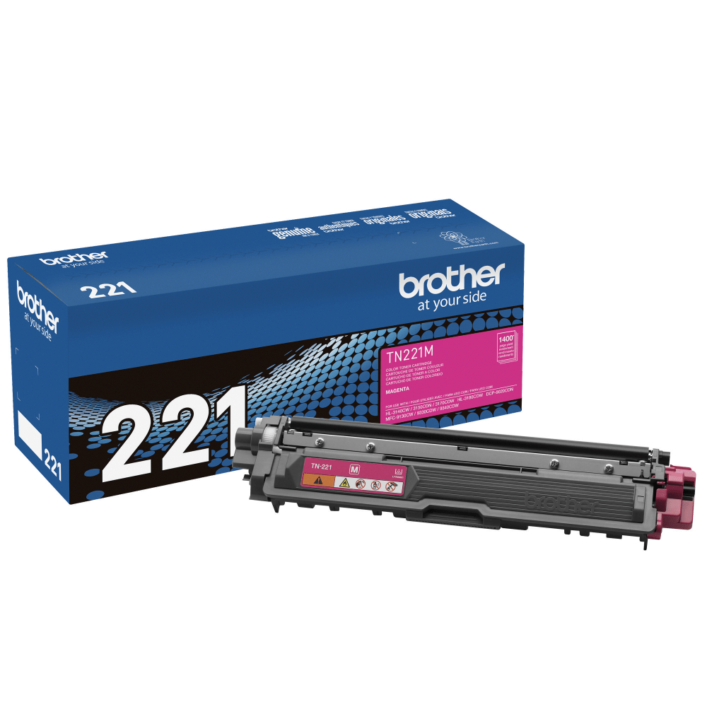 Brother TN-221 Magenta Toner Cartridge, TN-221M