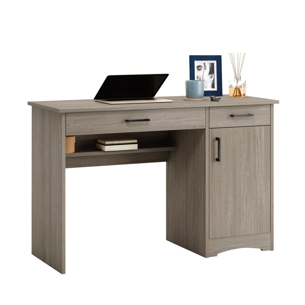 Sauder Beginnings 47inW Computer Desk, Silver Sycamore