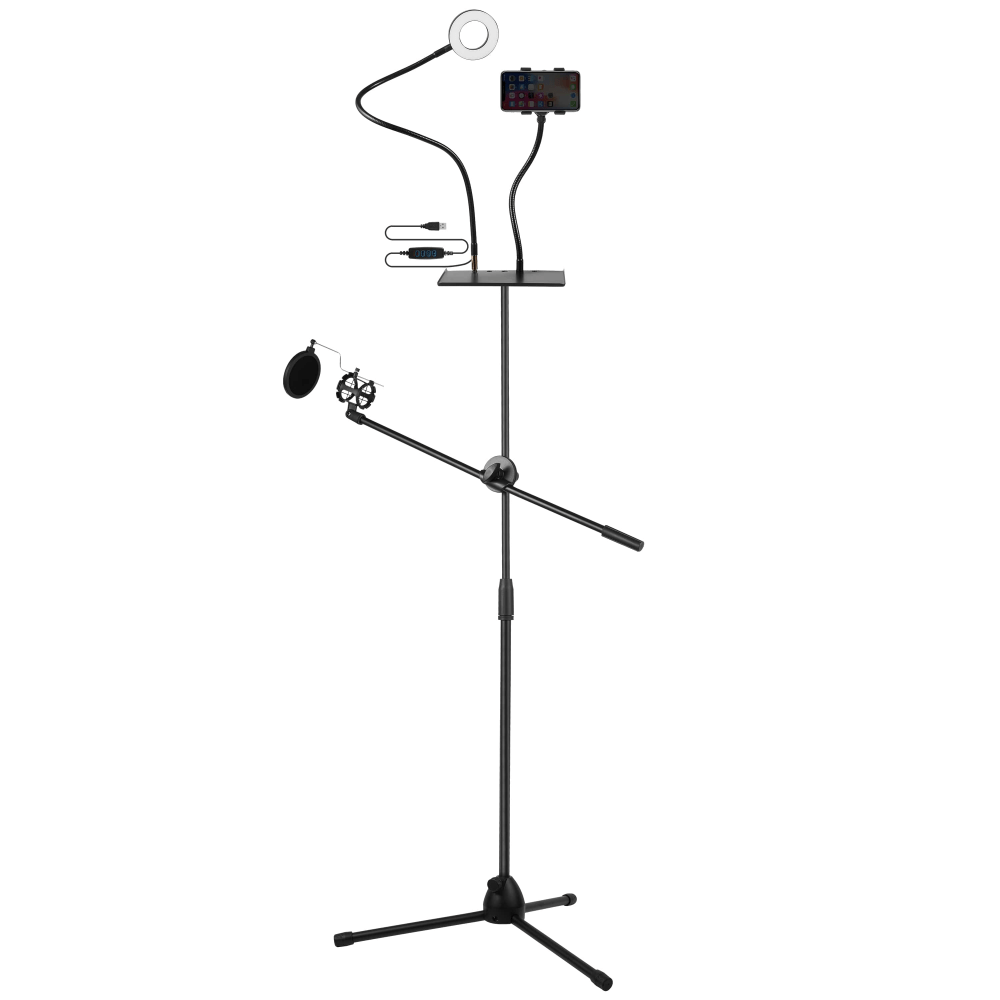 Volkano Insta Series Home Vlogging Kit, 74-13/16in, VK-6503-BK