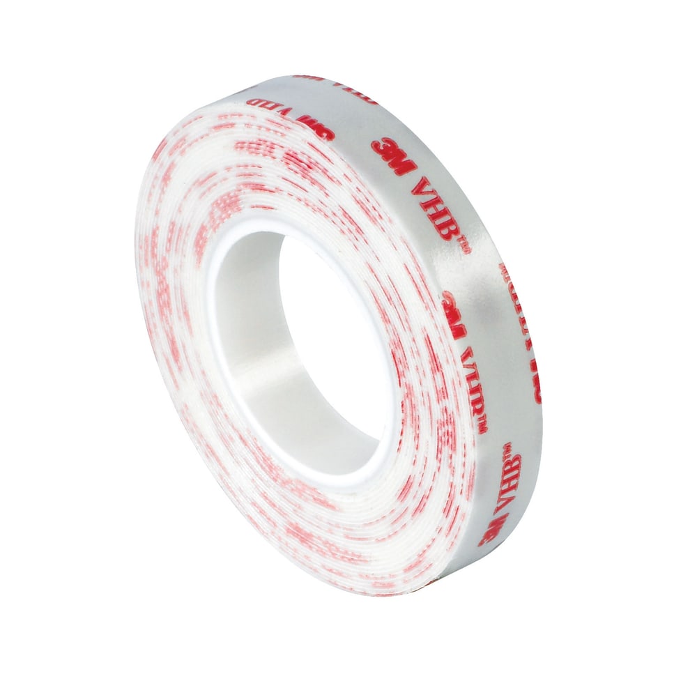 3M 4910 VHB Tape, 3/4in x 5 Yd., Clear