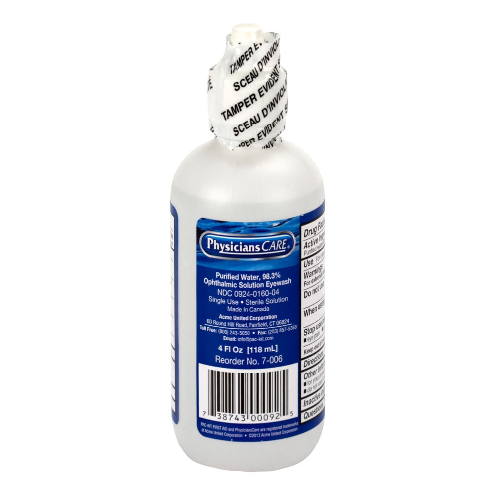 PhysiciansCare Eyewash Solution, 4 Oz, Clear