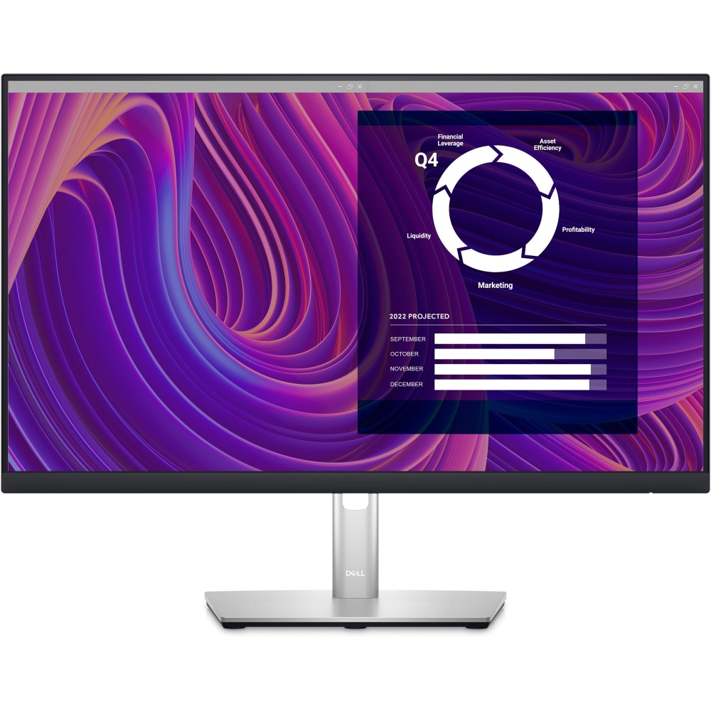 Dell P2423D 24in Class QHD LCD Monitor - 16:9 - Black, Silver - 23.8in Viewable - In-plane Switching (IPS) Black Technology - WLED Backlight - 2560 x 1440 - 300 Nit - 5 ms - HDMI