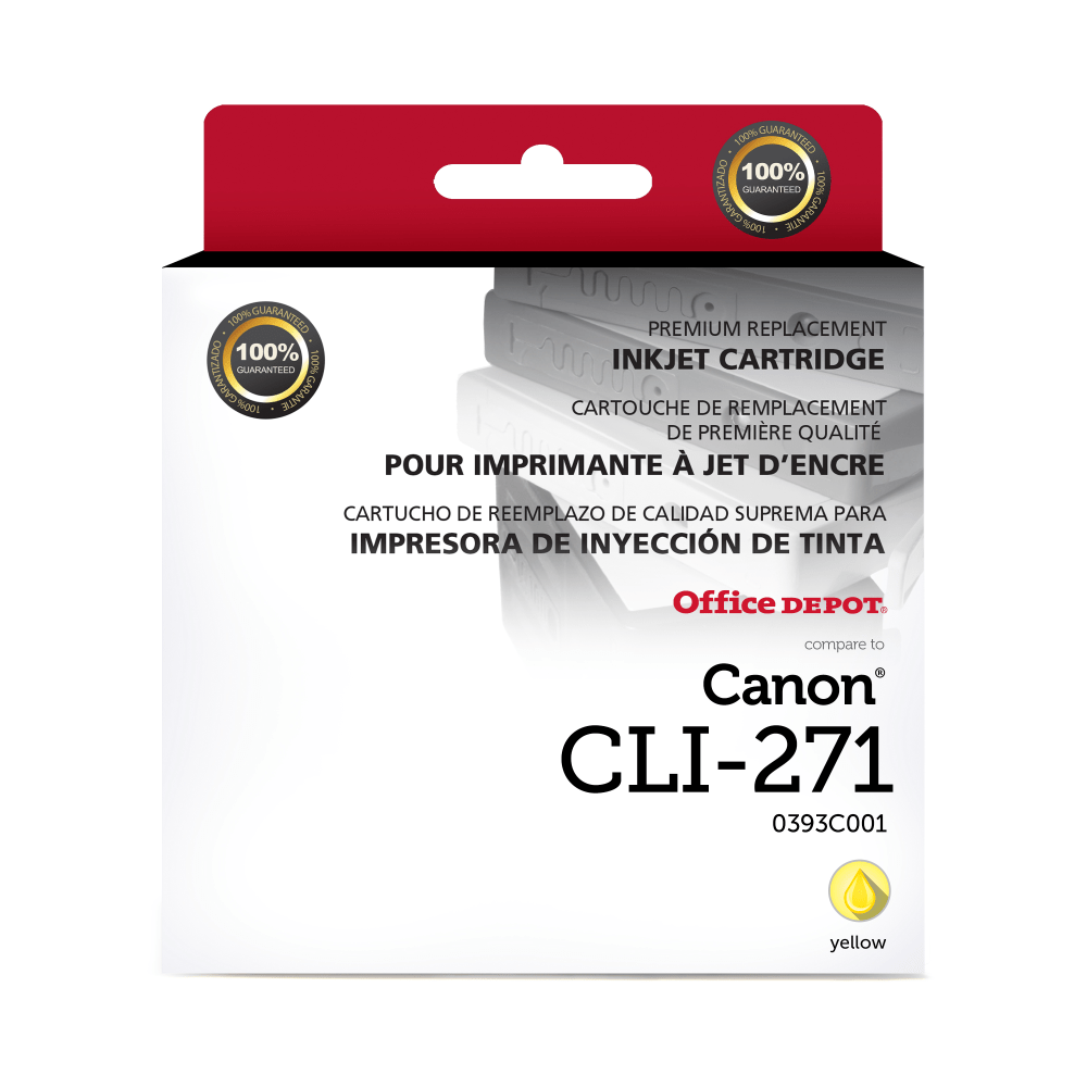 Office Depot Brand  Remanufactured Yellow Inkjet Cartridge Replacement For Canon CLI-271, ODCLI271Y