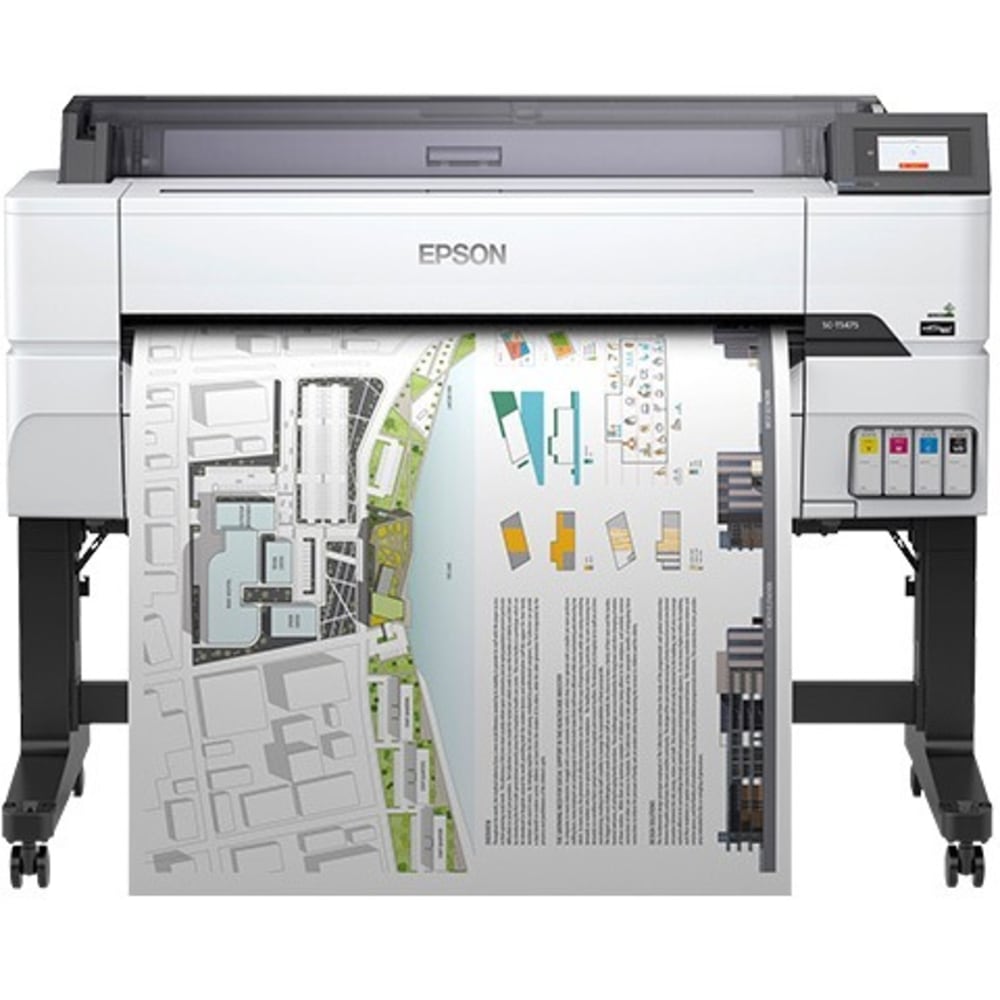 Epson SureColor T-Series T5475 Inkjet Large Format Printer - 36in Print Width - Color - 4 Color(s) - 22 Second Color Speed - 2400 x 1200 dpi - USB - Ethernet - Wireless LAN - Plain Paper, Roll Paper, Cut Sheet - Floor Standing Supported