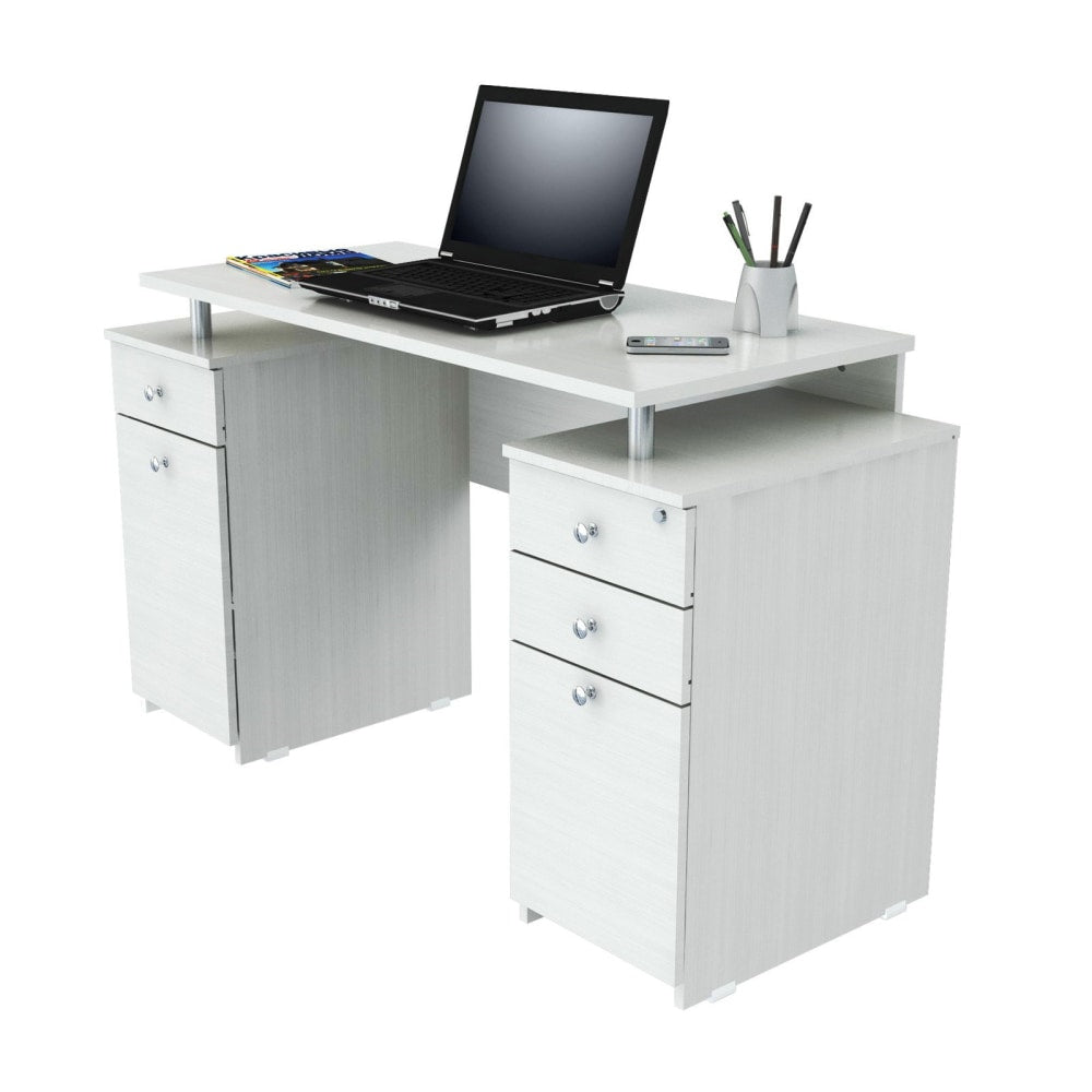 Inval Laura 50inW Standard Computer Desk, Washed Oak