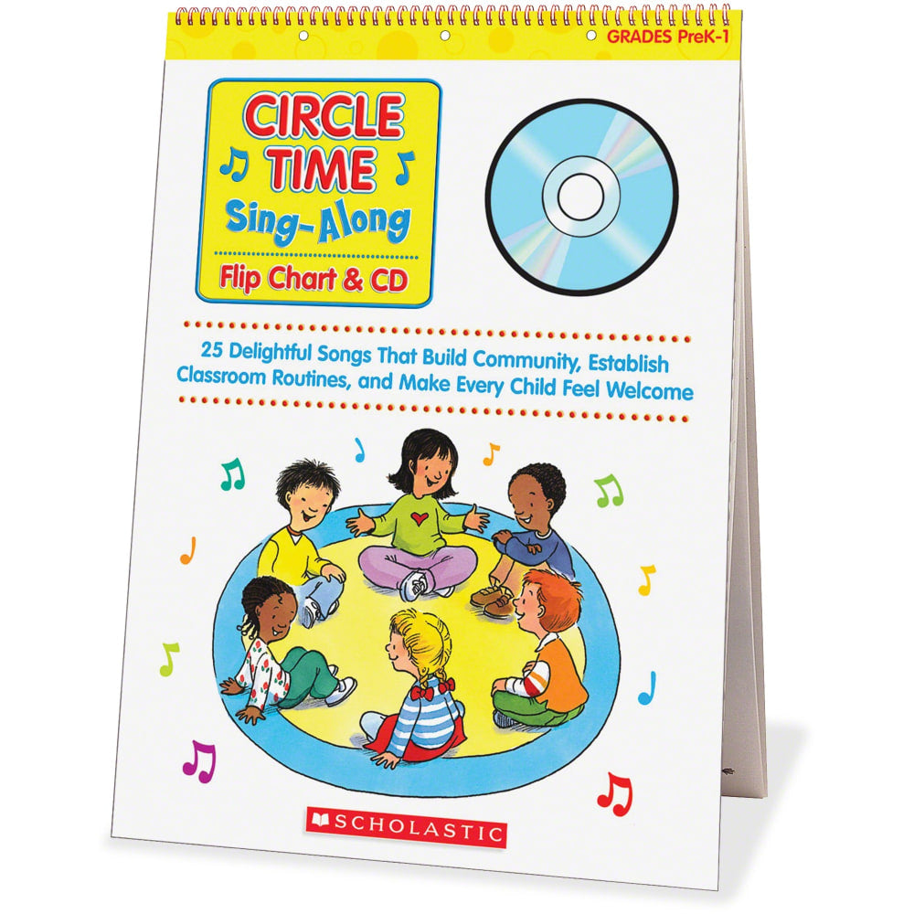 Scholastic Flip Chart/CD - Circle Time Sing-Along - Grades Pre-K-1