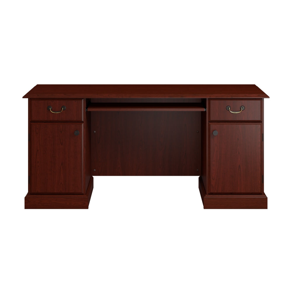 Bush Business Furniture Arlington 66 1/8inW Credenza Computer Desk, Harvest Cherry