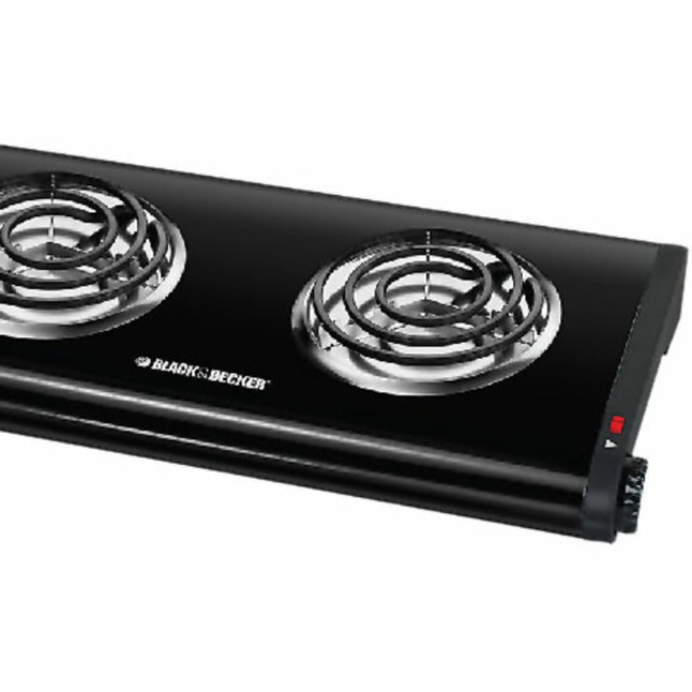 Black+Decker Double Burner Portable Buffet Range - 2 x Burner