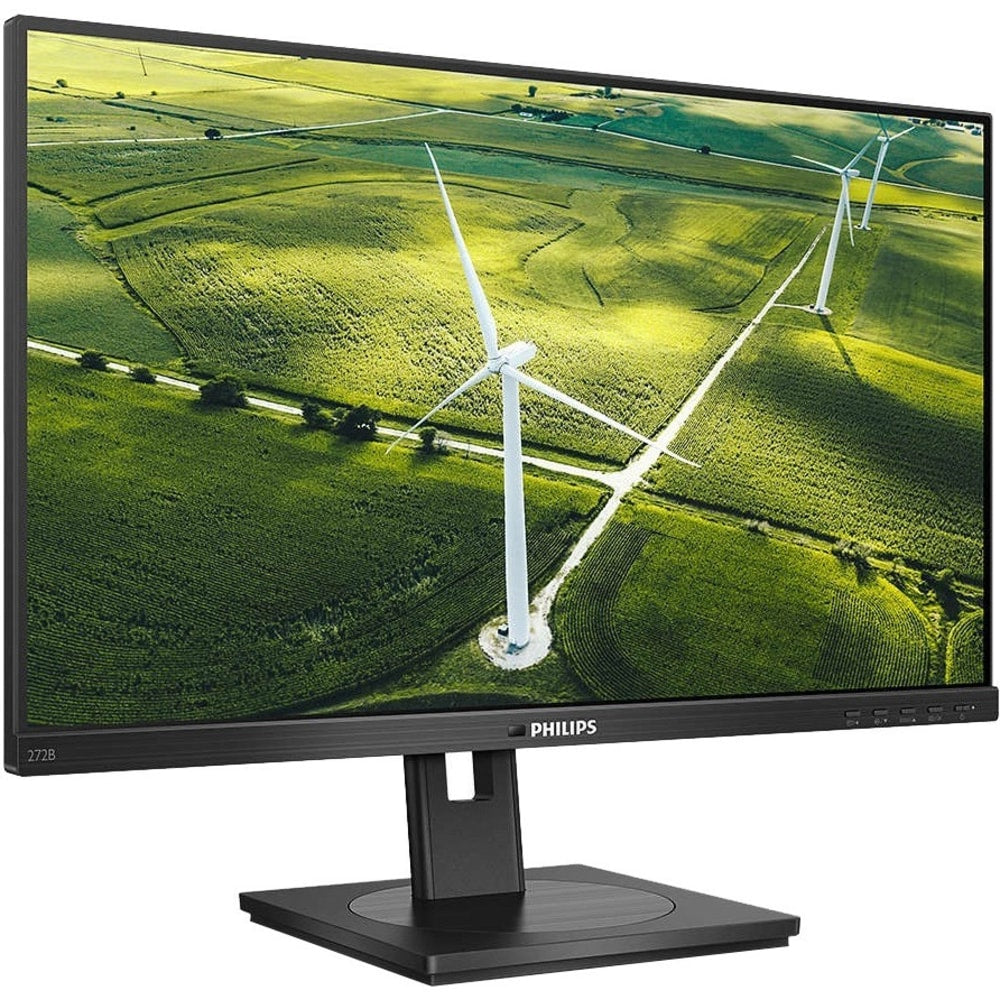 Philips 272B1G 27in Class Full HD LCD Monitor - 16:9 - Textured Black - 27in Viewable - In-plane Switching (IPS) Technology - WLED Backlight - 1920 x 1080 - 16.7 Million Colors - 250 Nit - 4 ms - Speakers - DVI - HDMI - VGA - DisplayPort - USB Hub