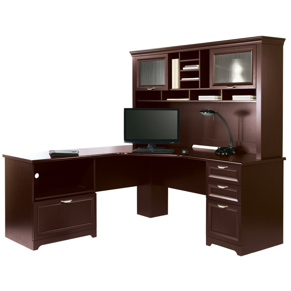 Realspace Magellan Performance 71inW L-Shape Corner Desk, Cherry