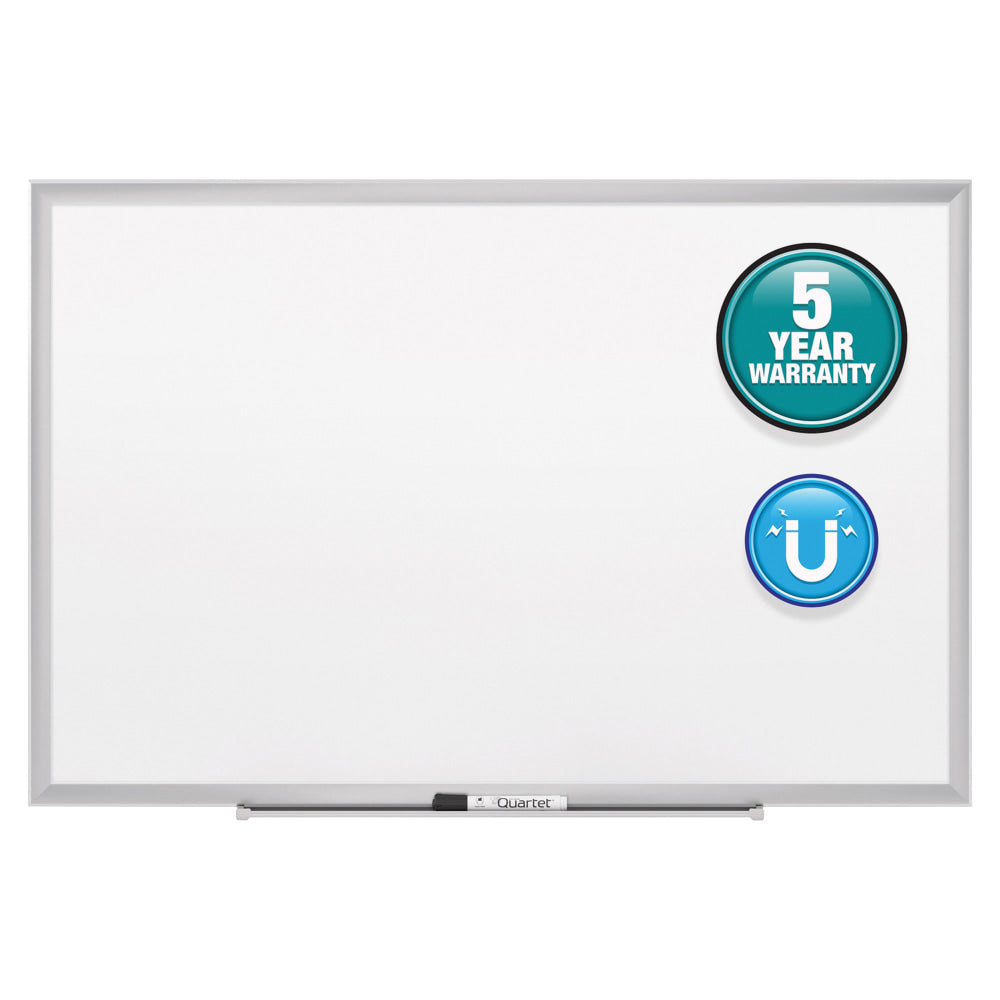 Quartet Classic Magnetic Dry-Erase Whiteboard, 72in x 48in, Aluminum Frame With Silver Finish