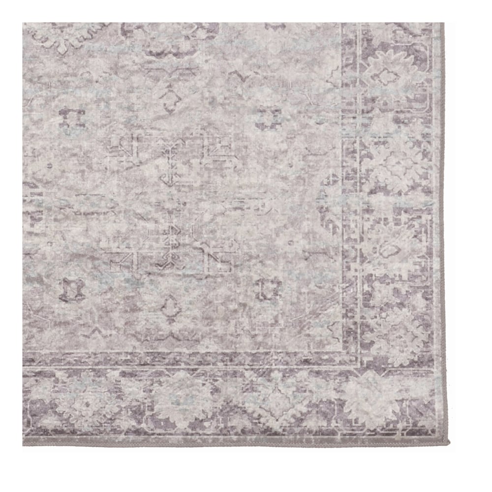 Linon Innova Area Rug, 5-29/50ft x 9-29/50ft, Goin Ivory/Thistle