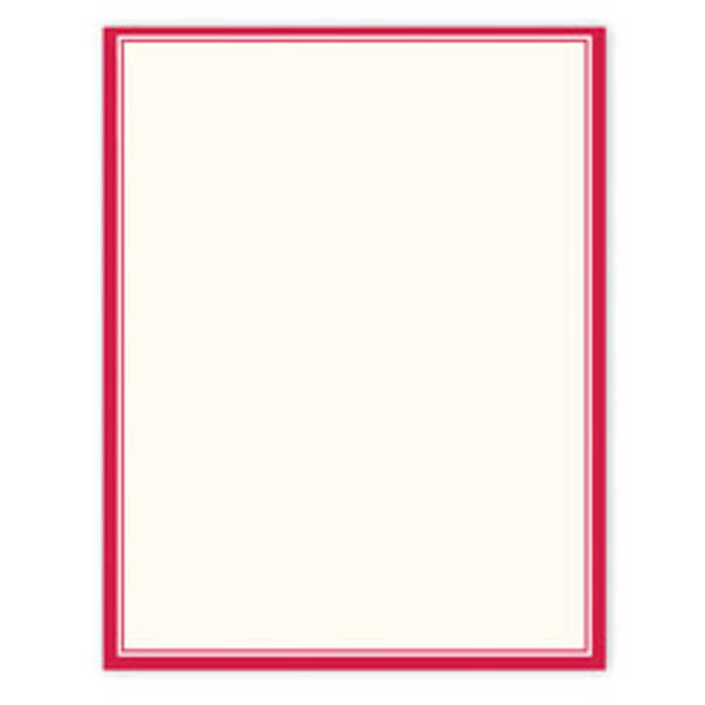 Gartner Studios Design Paper, 8 1/2in x 11in, 60 Lb, Red Border, Pack Of 100 Sheets