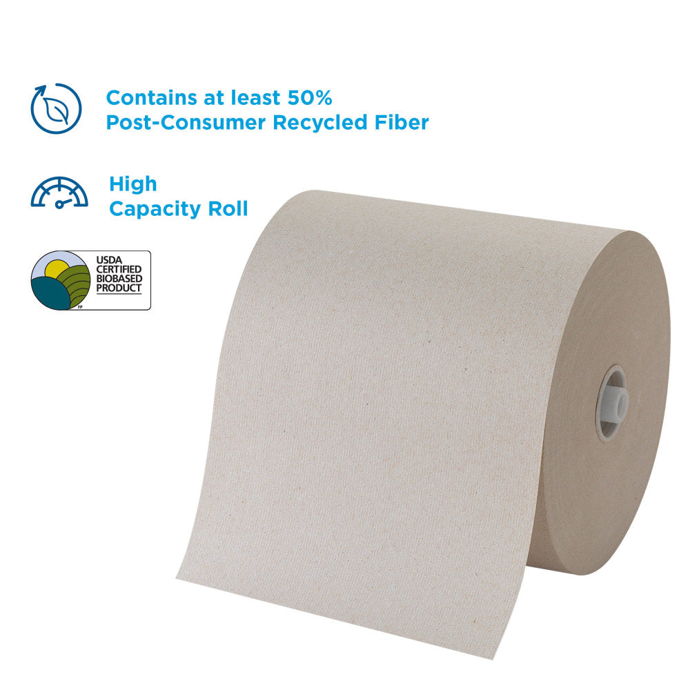 Pacific Blue Ultra by GP PRO High Capacity 1-Ply Paper Towels, Brown, 1150ft Per Roll, Pack Of 3 Rolls