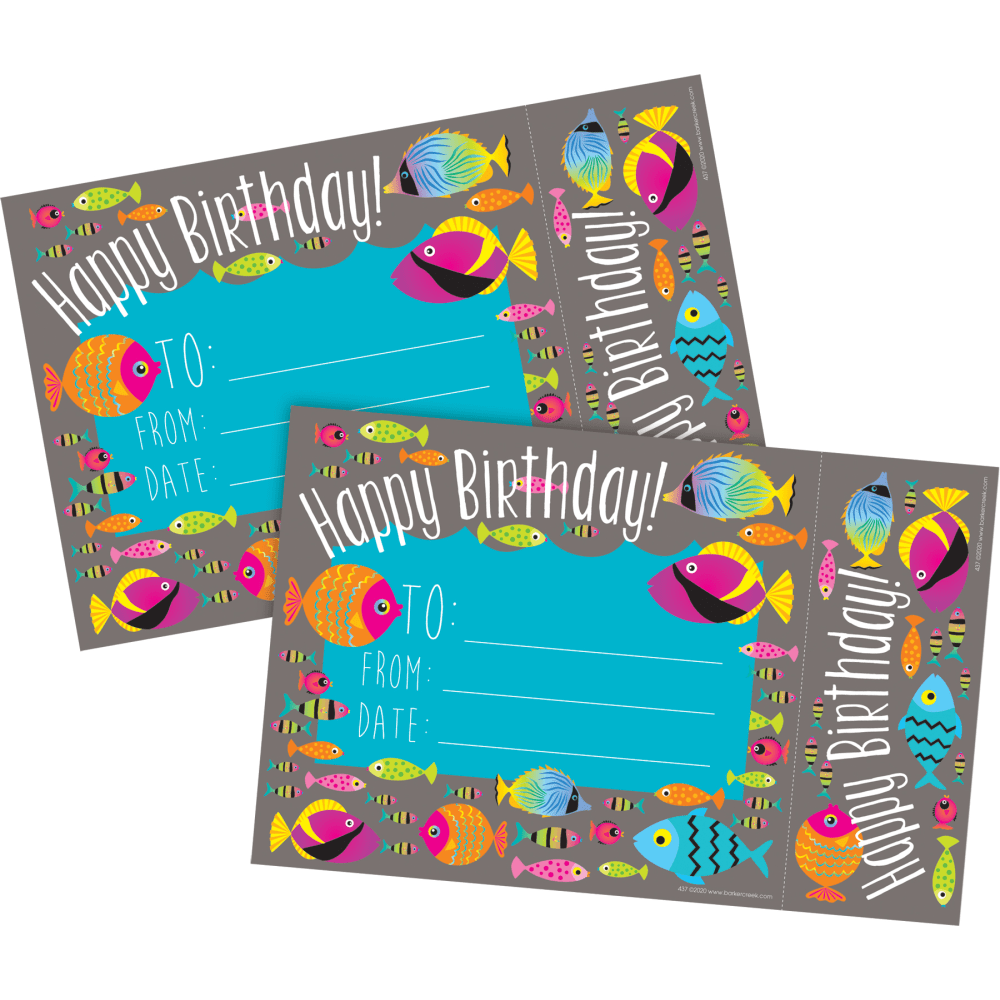 Barker Creek Kai Ola Awards & Bookmarks, Happy Birthday, 8-1/2in x 5-1/2in, Set Of 60