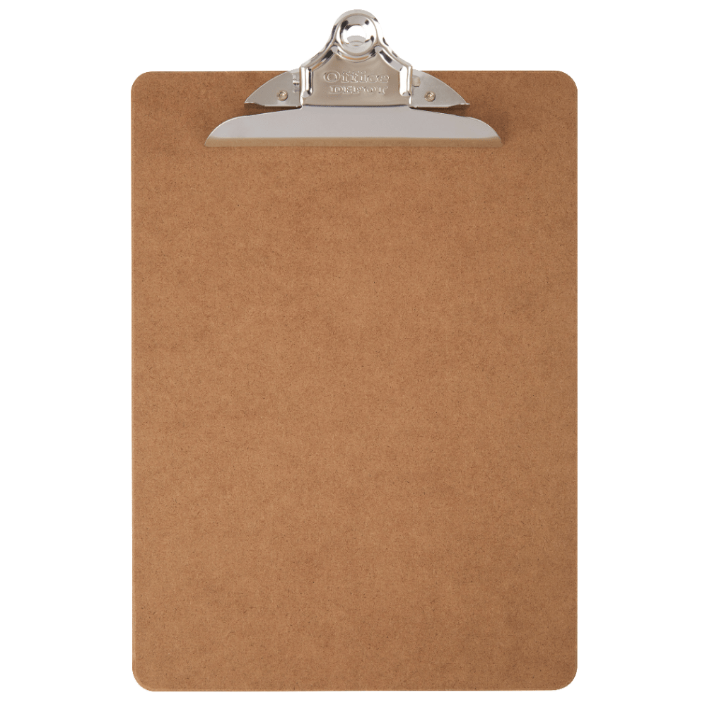 Office Depot Brand Wood Clipboards, 9inx 12-1/2in, 100% Recycled Wood, Pack Of 3