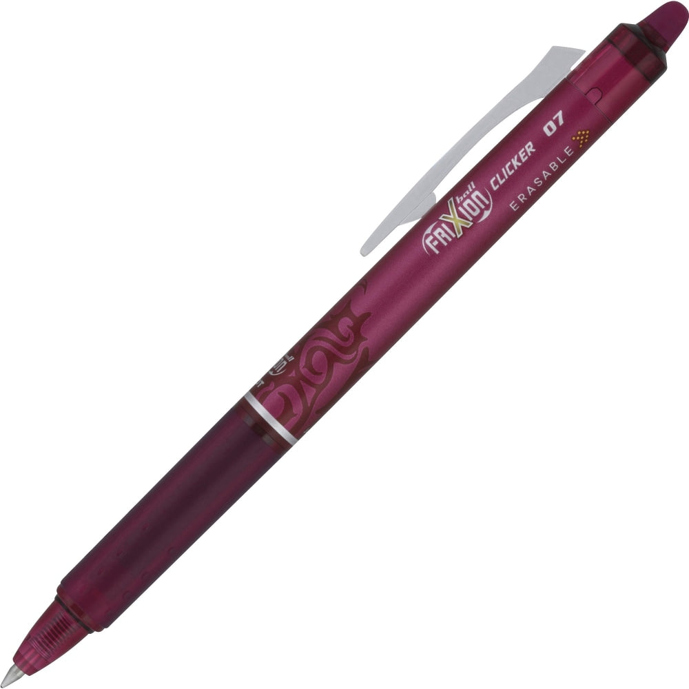 FriXion Erasable Gel Pens, Pack Of 12, Medium Point, 0.7 mm, Burgundy Barrel, Burgundy Ink