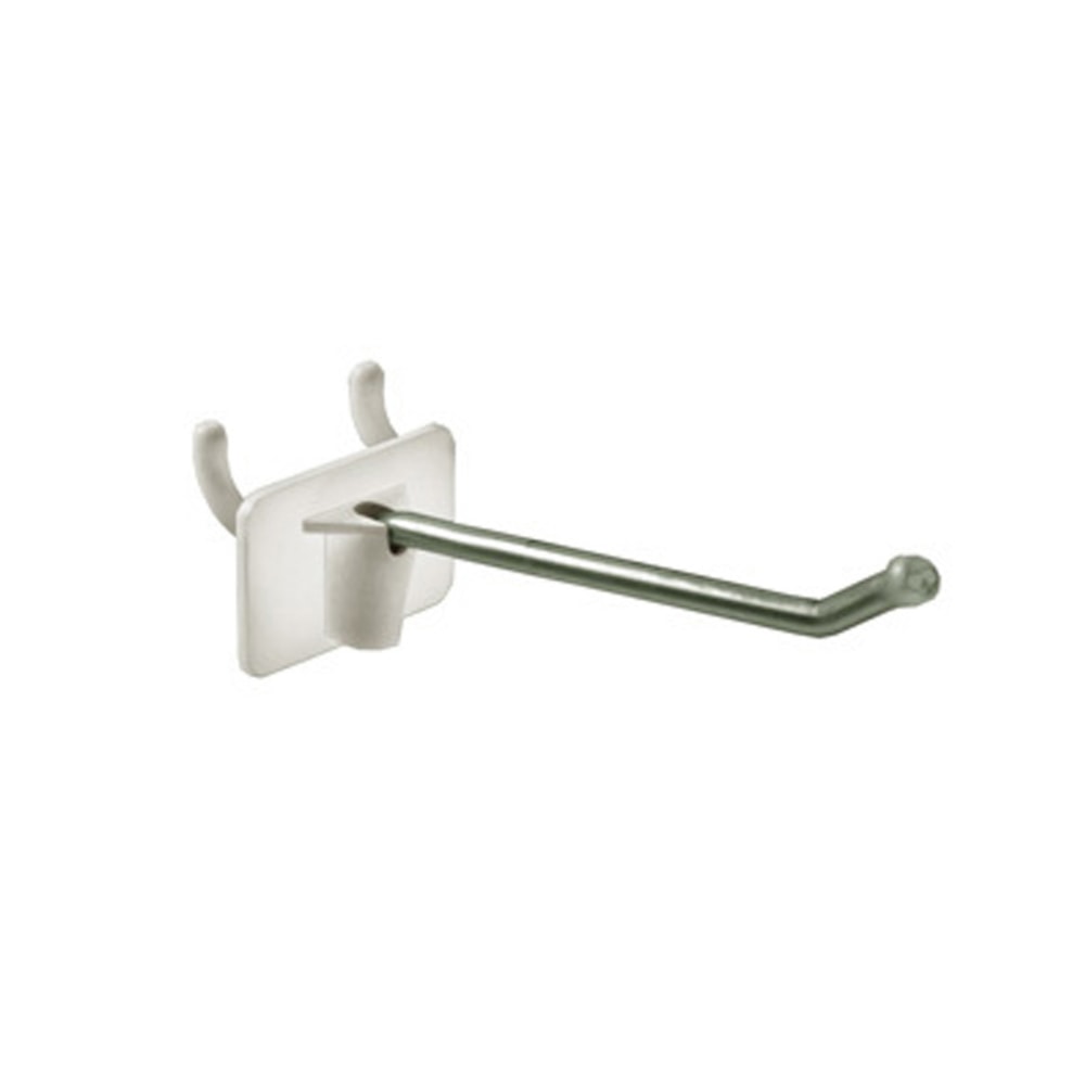 Azar Displays Metal Straight-Entry Hooks For Pegboard And Slatwall Systems, 2-1/2in, Pack Of 50 Hooks