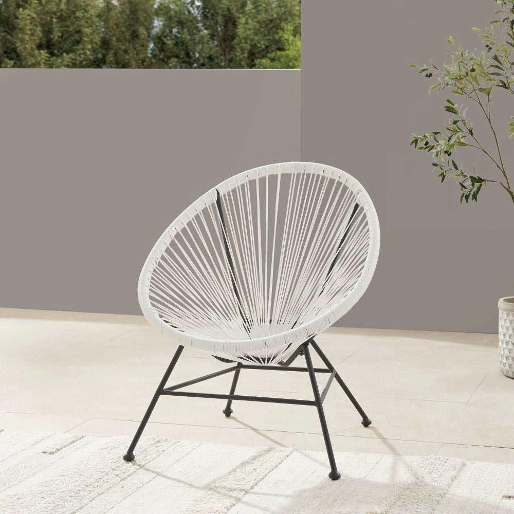 Linon Aurene Outdoor Chair, White