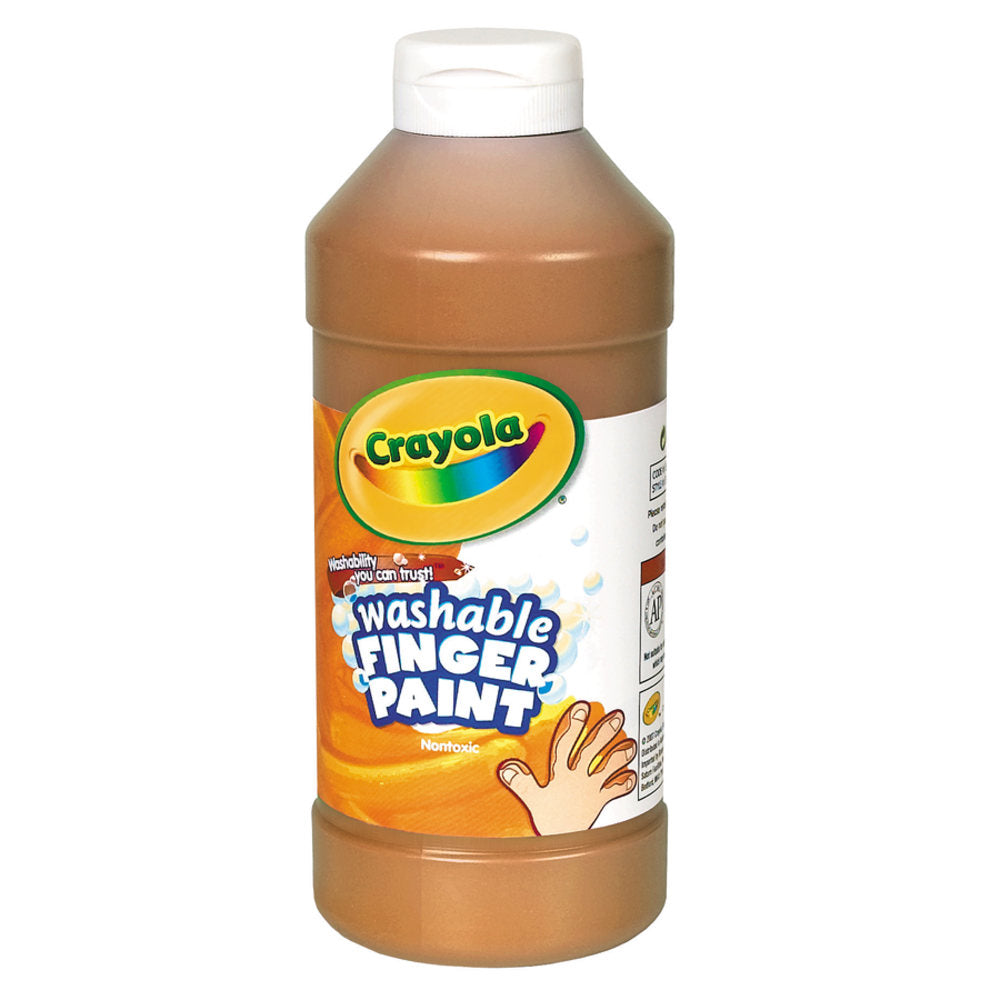 Crayola Washable Finger Paint, 16 Oz., Brown