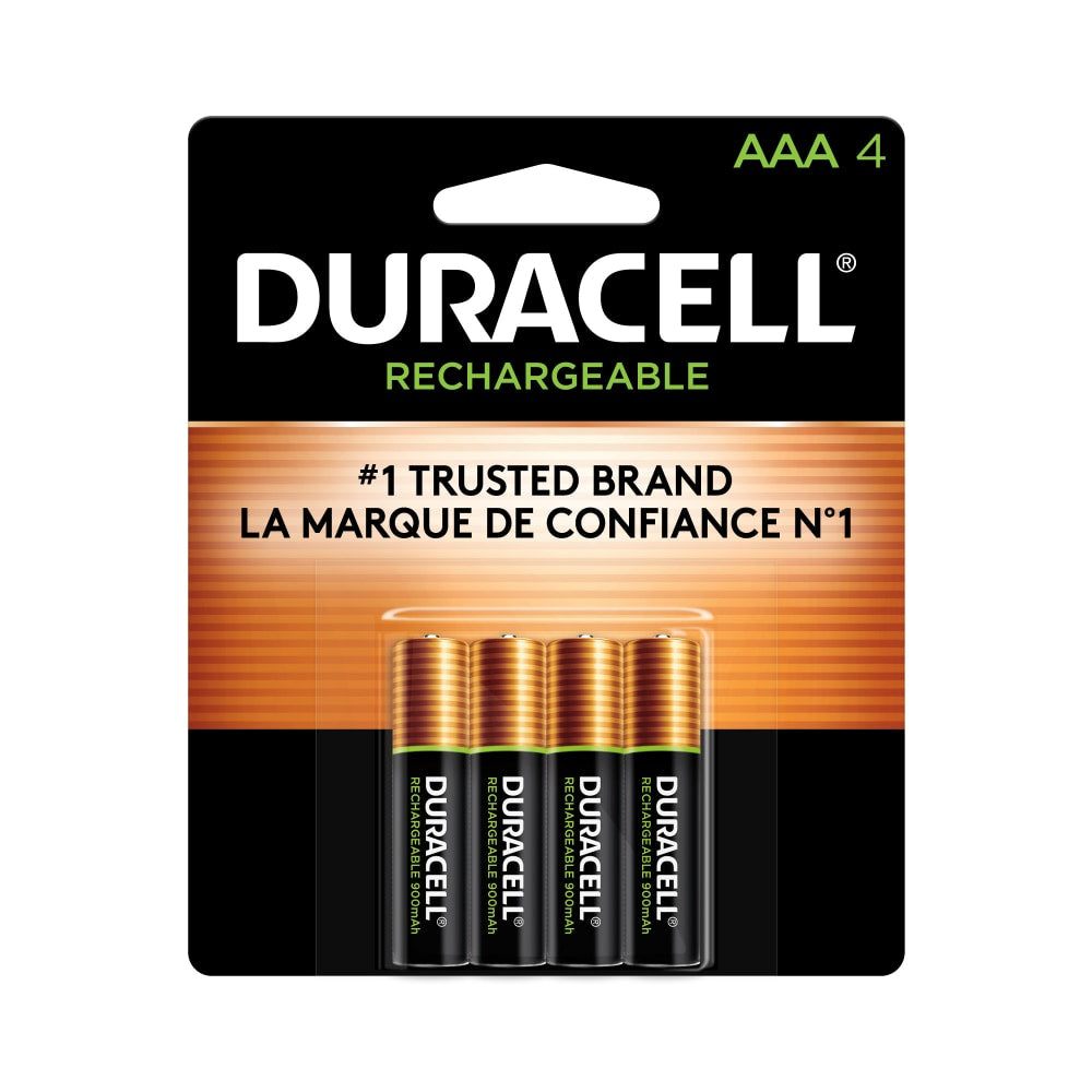 Duracell StayCharged Rechargeable AAA Batteries, Pack Of 4