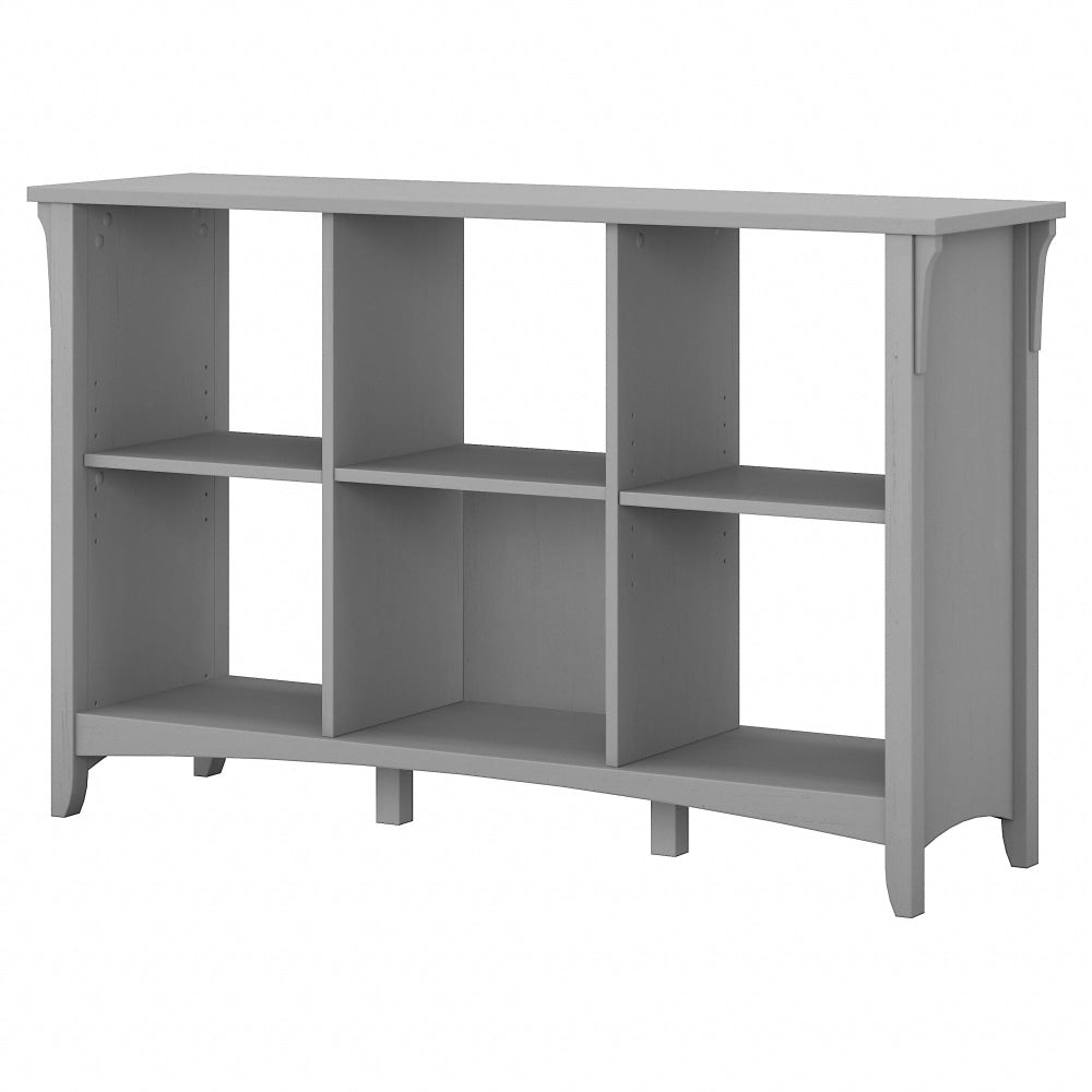 Bush Furniture Salinas 30inH 6 Cube Storage, Cape Cod Gray, Standard Delivery