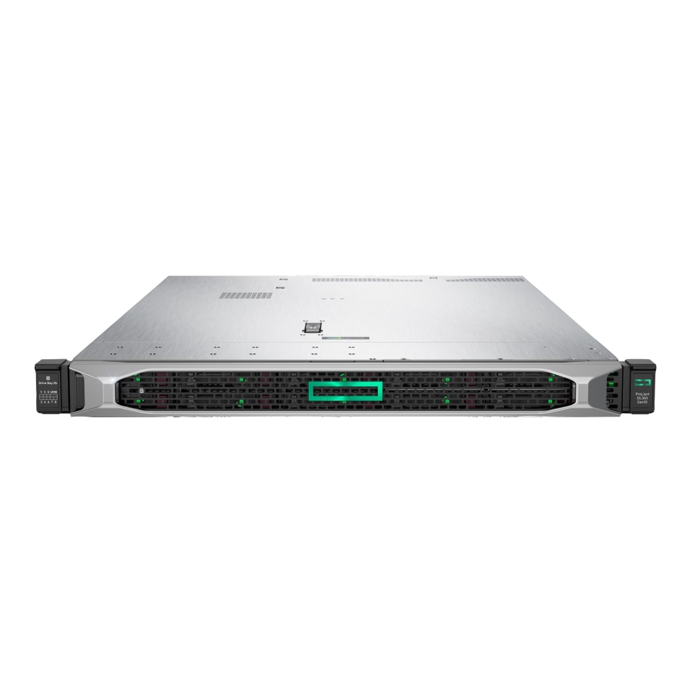 HPE ProLiant DL360 G10 1U Rack Server - 1 x Xeon Silver 4208 - 16 GB RAM HDD SSD - Serial ATA/600, 12Gb/s SAS Controller - 2 Processor Support - 16 MB Graphic Card - Gigabit Ethernet